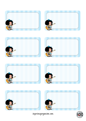 Etiquetas Mafalda Guitarra